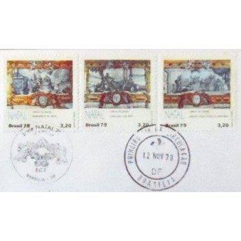 FDC Oficial Nº 189 de 1979 nº 189 Natal 79 - selos