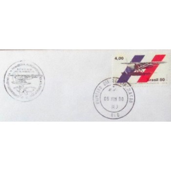 FDC Oficial nº 200 de 1980 Aeropostal - selo