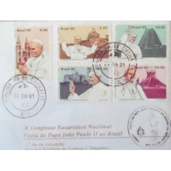 FDC Oficial nº 201 de 1980 João Paulo II - selos