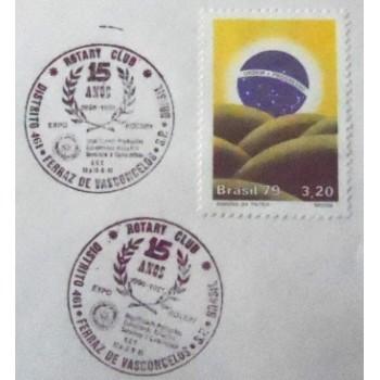 Envelope FDC de 1981 Rotary Ferraz Vasconcelos - selo