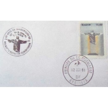 FDC nº233 de 1981 Cristo Redentor - selo