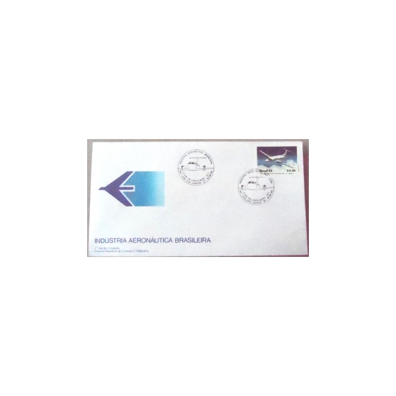 Envelope FDC Oficial de 1983 Embraer 13389