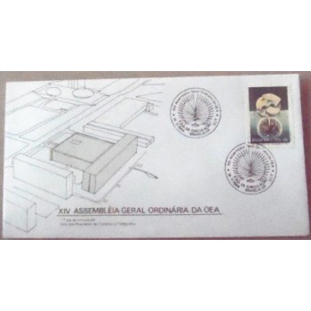 FDC Oficial de 1984 nº343 Assembleia da OEA 6206