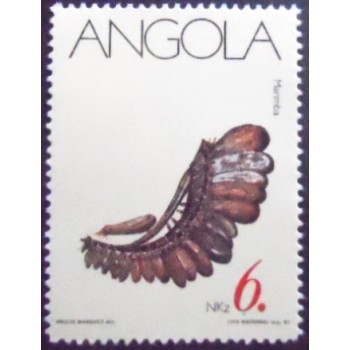 Selo postal da Angola de 1991 Marimba