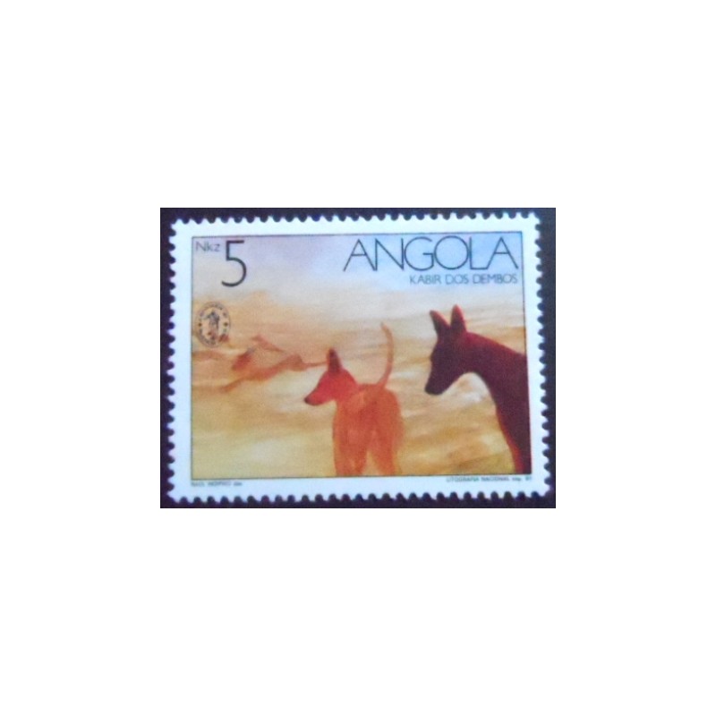 Selo postal da Angola de 1991 Kabir