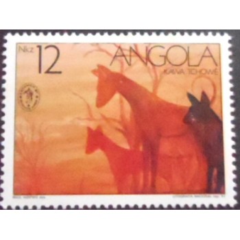 Selo postal da Angola de 1991 Kawa Tchowé