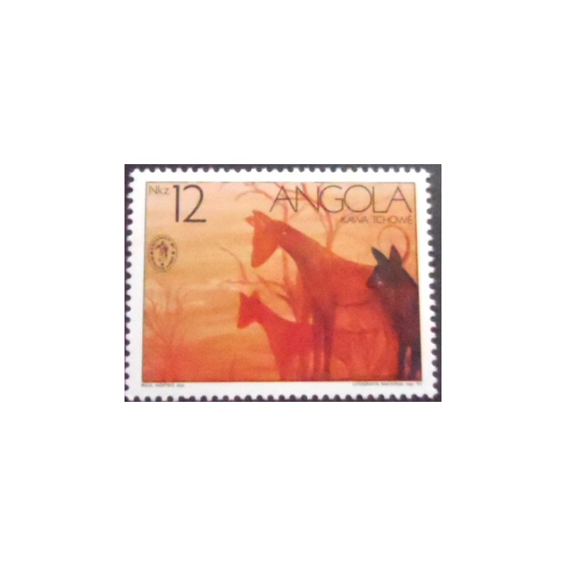Selo postal da Angola de 1991 Kawa Tchowé