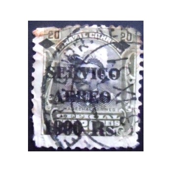 Selo postal do Brasil de 1927 Hermes da Fonseca 1$/20