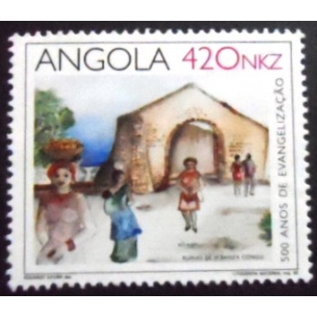 Selo postal da Angola de 1992 500 Years of Evangelization 420