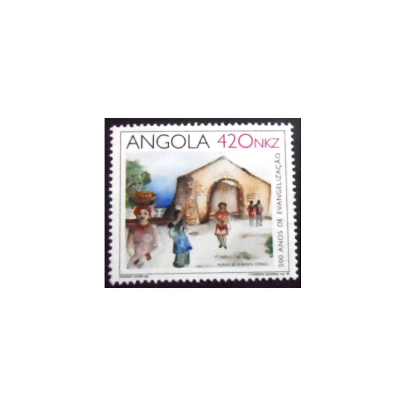 Selo postal da Angola de 1992 500 Years of Evangelization 420