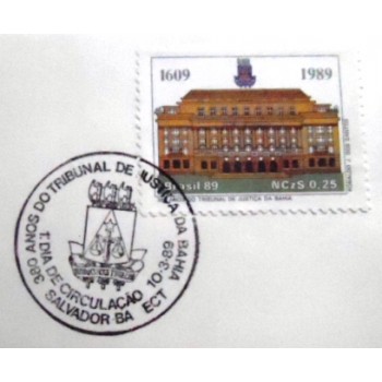 FDC Oficial nº 462 de 1989 Tribunal de justiça Bahia - detalhe