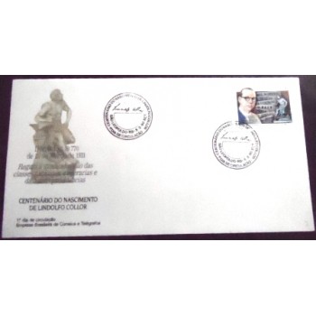 FDC Oficial de 1990 nº 495 Lindolfo Collor 21002