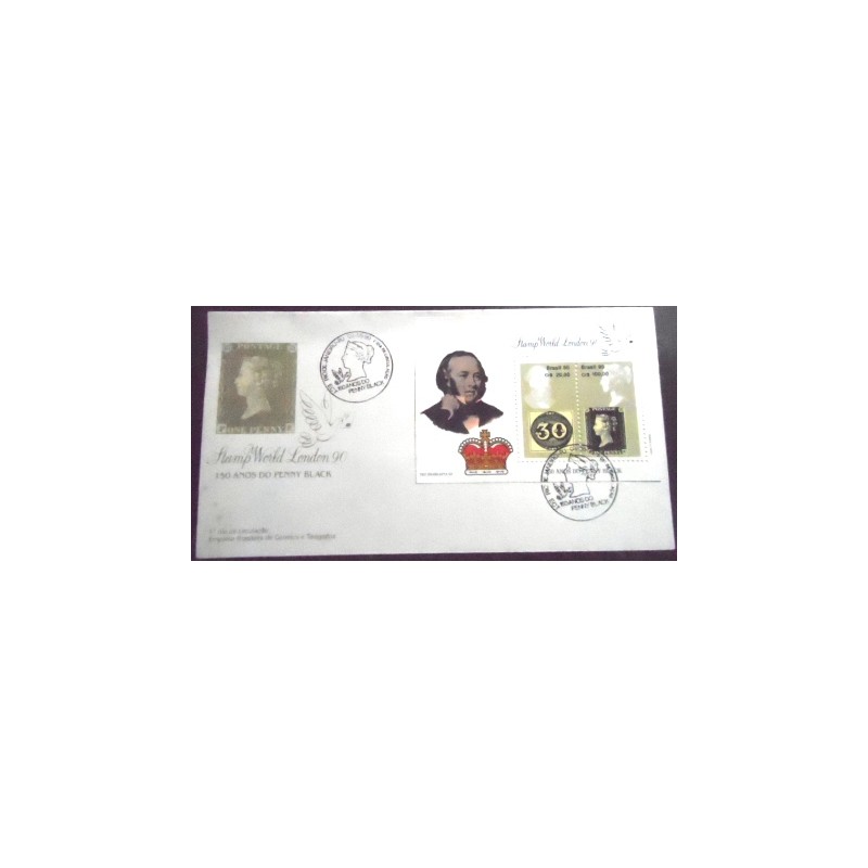 FDC Oficial nº 500 de 1990 Penny Black 19737