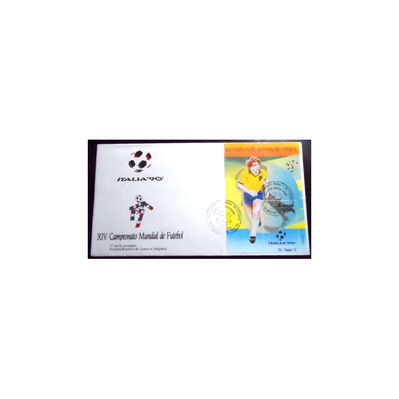 FDC Oficial de 1990 nº 501 XIV Mundial de Futebol 23824