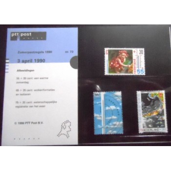 Série de selos postais da Holanda de 1990 Summer stamps 1990 - frente