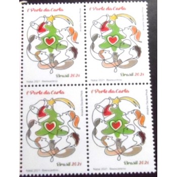 Imagem da Quadra de selos postais do Brasil de 2021 Reencontros