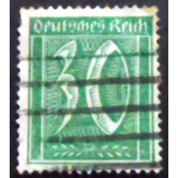 Selo postal da Alemanha Reich de 1921 Numerals 30