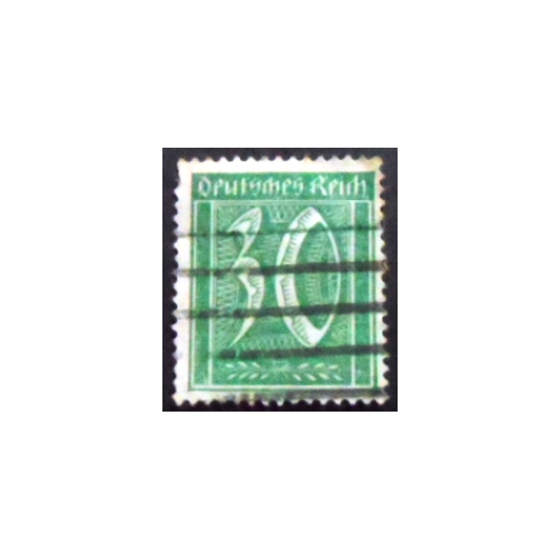 Selo postal da Alemanha Reich de 1921 Numerals 30