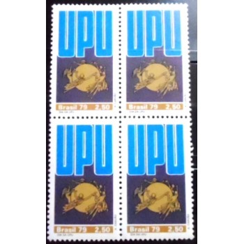 Quadra de selos do Brasil de 1979 Dia da UPU M