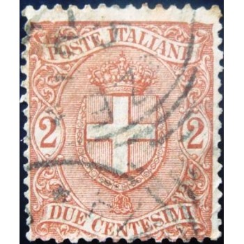Selo postal Itália 1896 Coat of arms of Savoy 2