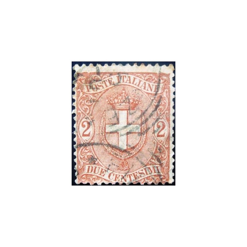 Selo postal Itália 1896 Coat of arms of Savoy 2