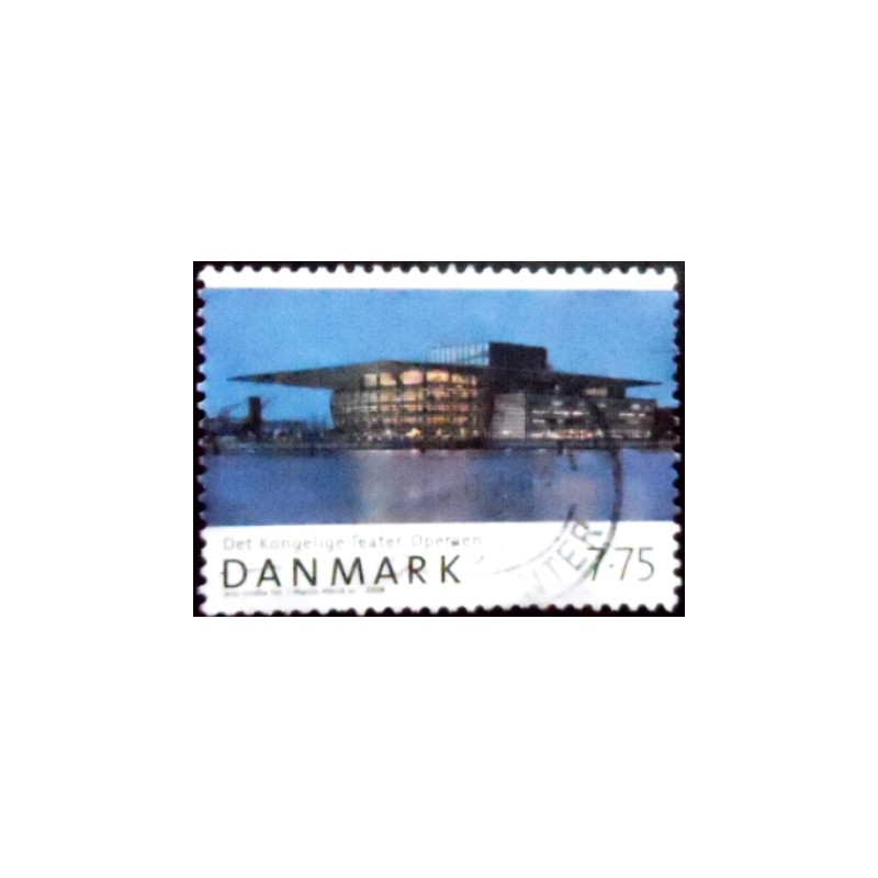 Selo postal da Dinamarca de 2008 Danish National Theatre