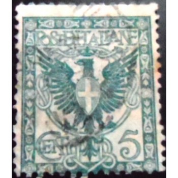 Selo da Itália de 1901 Eagle and ornaments 5 U