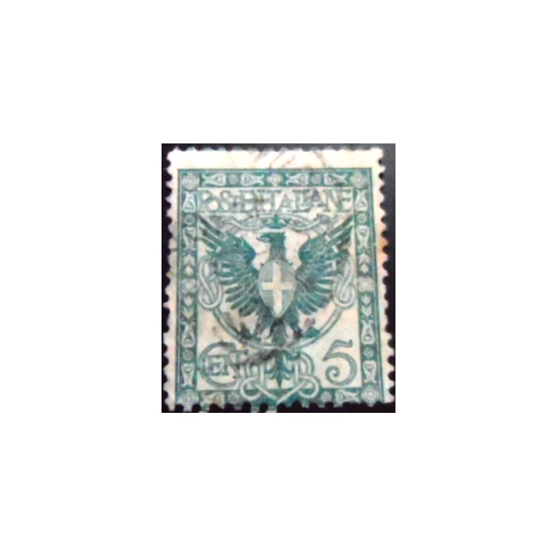 Selo da Itália de 1901 Eagle and ornaments 5 U