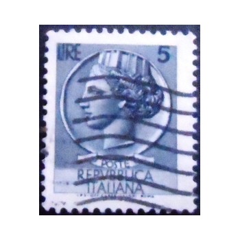 Selo postal da Itália de 1955 Coin of Syracuse 5