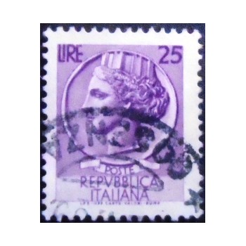 Selo postal da Itália de 1953 Coin of Syracuse 25