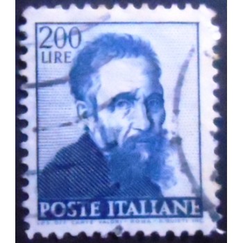 Imagem similar á dp selo postal da Itália de 1961 Head of Michelangelo U A