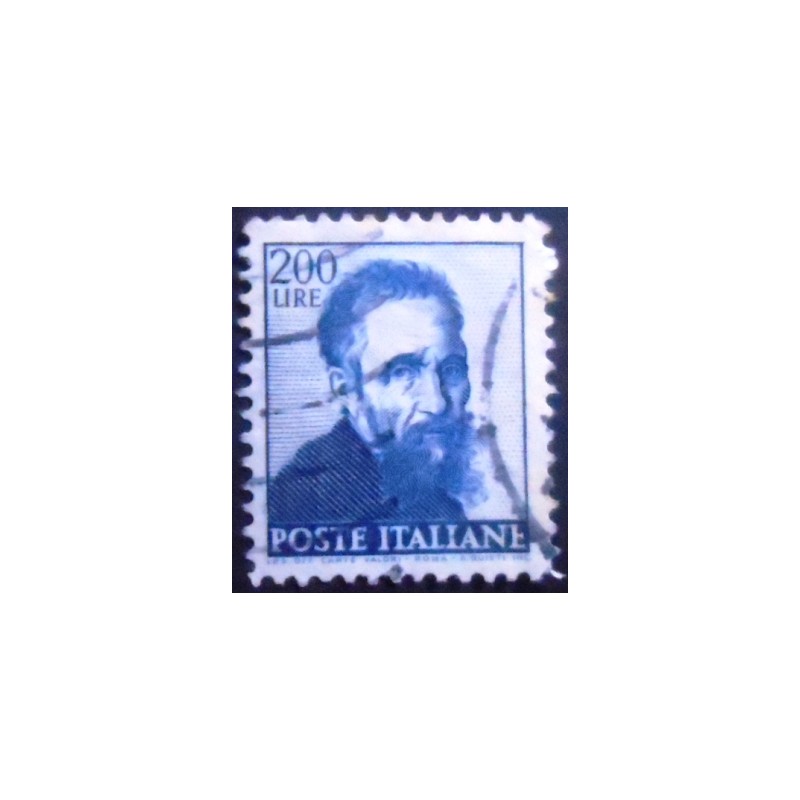 Imagem similar á dp selo postal da Itália de 1961 Head of Michelangelo U A