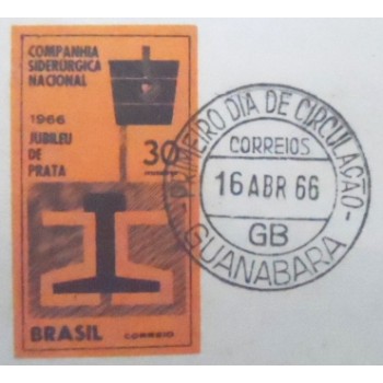 Folhinha Oficial nº 26 de 1966 Jubileu de Prata CSN 7558 DETALHE