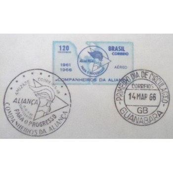 Folhinha Oficial de 1966 nº 25 Aliança para o Progresso 1566 detalhe