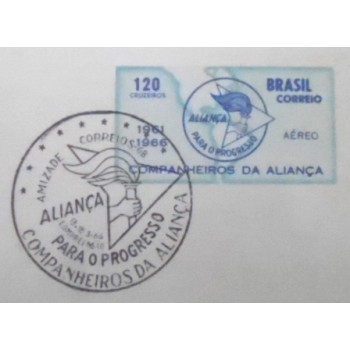 Folhinha Oficial de 1966 nº 25 Aliança para o Progresso 1566 detalhe