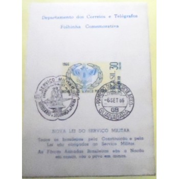 Folhinha Oficial de 1966 nº 29 Serviço Militar 15737