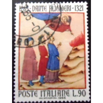 Imagem similar à do selo postal da Itália de 1965 Purgatory