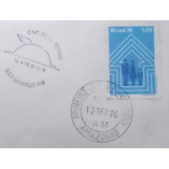 FDC Oficial nº 101 de 1976 SESC SENAC´- detalhe