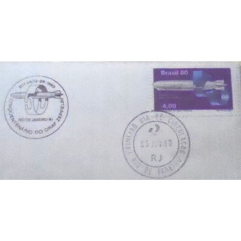 Envelope FDC Oficial de 1980 Graf Zeppelin 230 detalhe