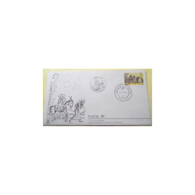 FDC Oficial nº209 de 1980 Natal 80 181