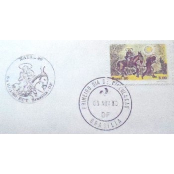 FDC Oficial nº209 de 1980 Natal 80 181 detalhe