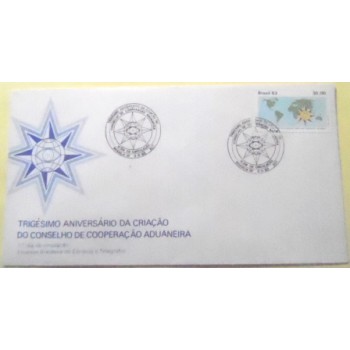 Envelope FDC Oficial de 1983 Cooperação Aduaneira 9704