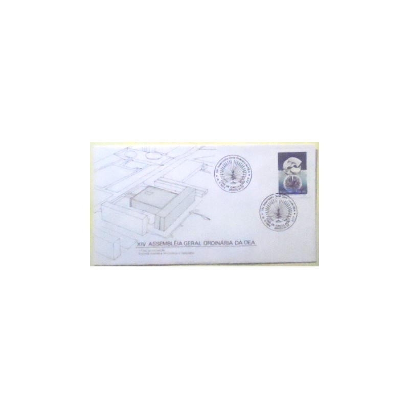 FDC Oficial de 1984 nº343 Assembleia da OEA 9653