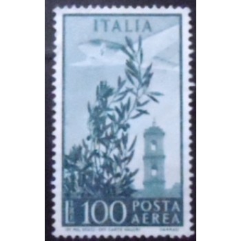 Selo postal da Itália de 1971 Tower of Campidoglio