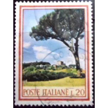 Selo postal da Itália de 1966 Italian Stone Pine U