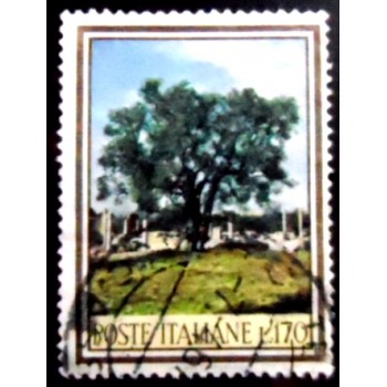 Selo postal da Itália de 1966 Olive at Villa Adriana U