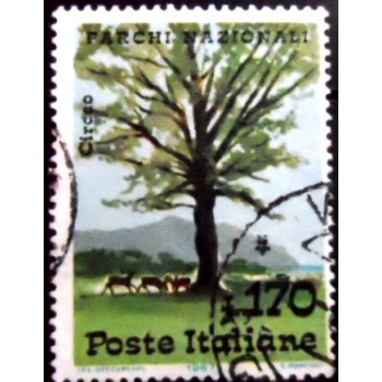 Selo postal da Itália de 1967 Fallow Deer U