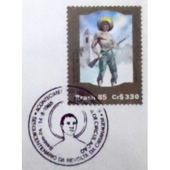 FDC Oficial nº 372 de 1985 Revolta da Cabanagem 39598 detalhe