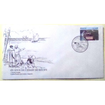 FDC Oficial nº 431 de 1987 Cidade do Recife