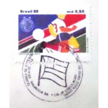 FDC Oficial nº 487 de 1989 Campeão Copa Brasil 1591